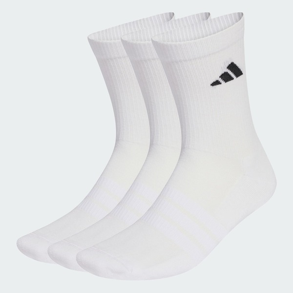 Adidas 愛迪達 C Ess Crw 3p JZ0530 中筒襪 白 三雙入