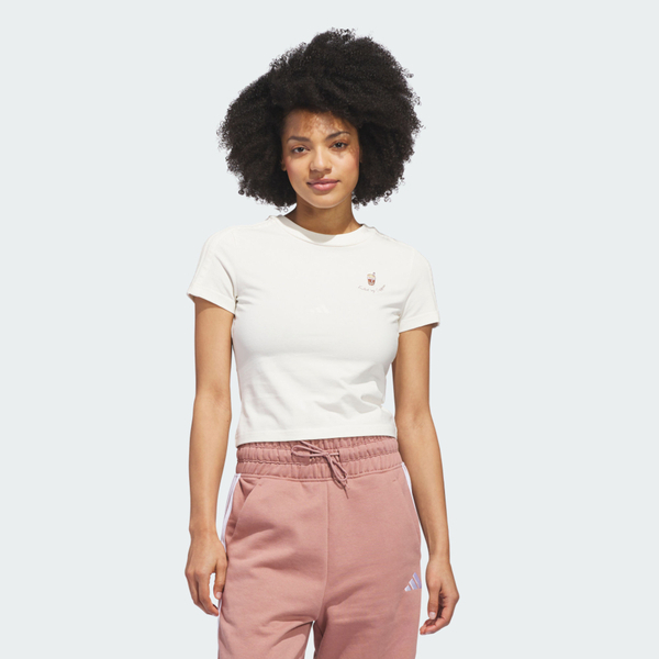 Adidas 愛迪達 Summer Drink KB7183 女 T恤 運動上衣 休閒短袖 白 亞版