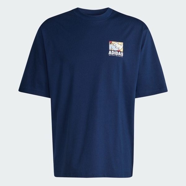 Adidas 愛迪達 M Ani Pop Bk T KE4338 男 T恤 運動上衣 休閒短袖 深藍 亞版 純棉