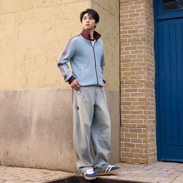 Adidas 愛迪達 Track Top M KY5770 男 外套/夾克 運動外套 休閒穿搭 冰藍 亞版