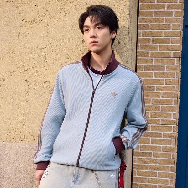 Adidas 愛迪達 Track Top M KY5770 男 外套/夾克 運動外套 休閒穿搭 冰藍 亞版