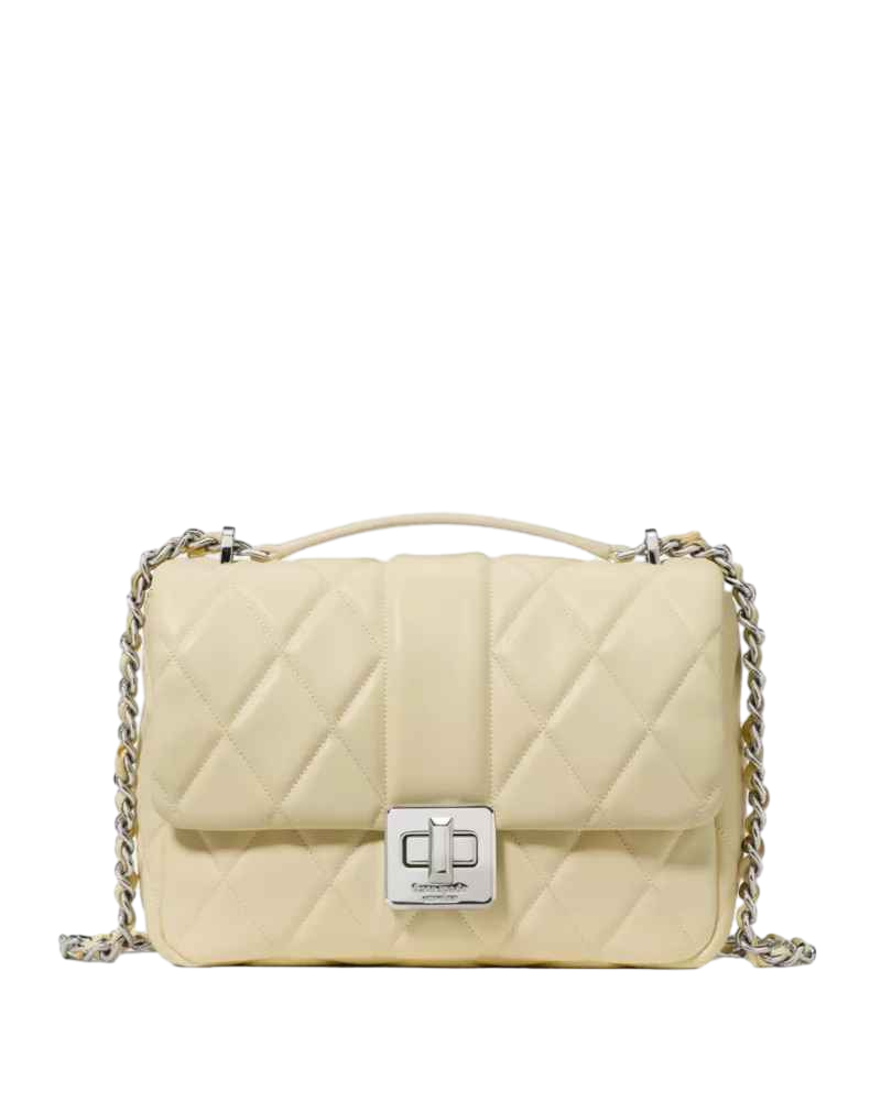 【Kate Spade Outlet】Carey Quilted Crossbody Bag  黃