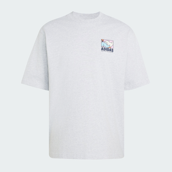 Adidas 愛迪達 M Ani Pop Bk T KE4340 男 T恤 運動上衣 休閒短袖 白 亞版 純棉