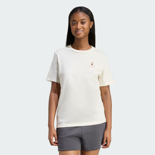 Adidas 愛迪達 Summer Drink2 KG5461 女 T恤 運動上衣 休閒短袖 白 亞版 純棉 寬鬆