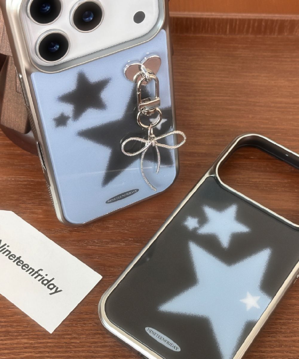 nineteenfriday Arti Dot Star 銀色 MagSafe 磁吸環氧手機殼 CAMS0094