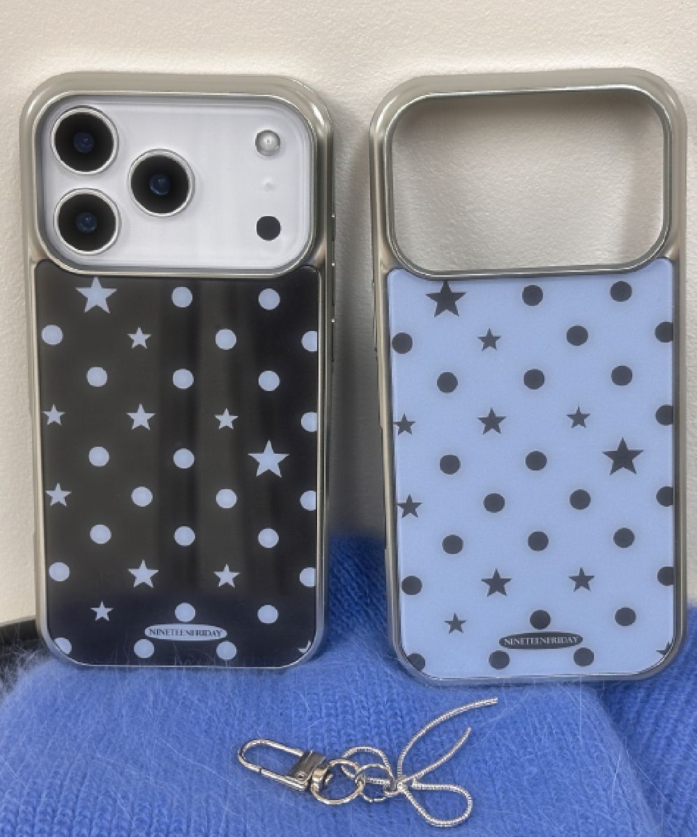 nineteenfriday Arti Dot Star 銀色 MagSafe 磁吸環氧手機殼 CAMS0094