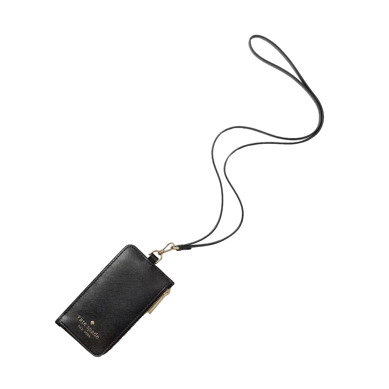 【Kate Spade Outlet】Madison Card Case Lanyard  黑