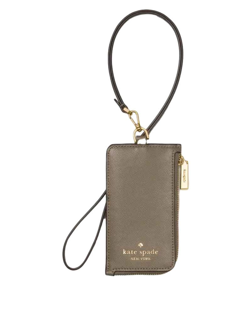 【Kate Spade Outlet】Card Case Lanyard  灰