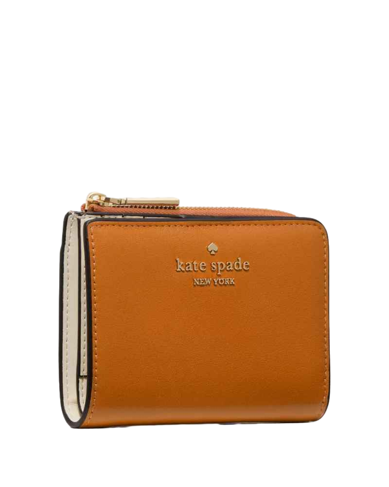 【Kate Spade Outlet】Small L-zip Wallet  橘