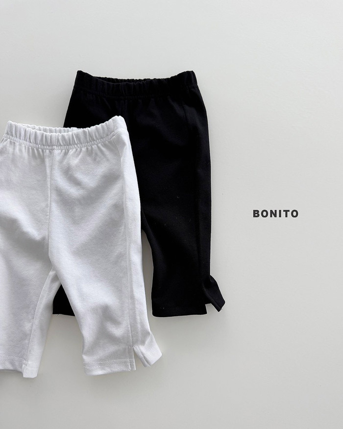 正韓夏Bonito 嫩嬰/小童兩色開衩內搭褲