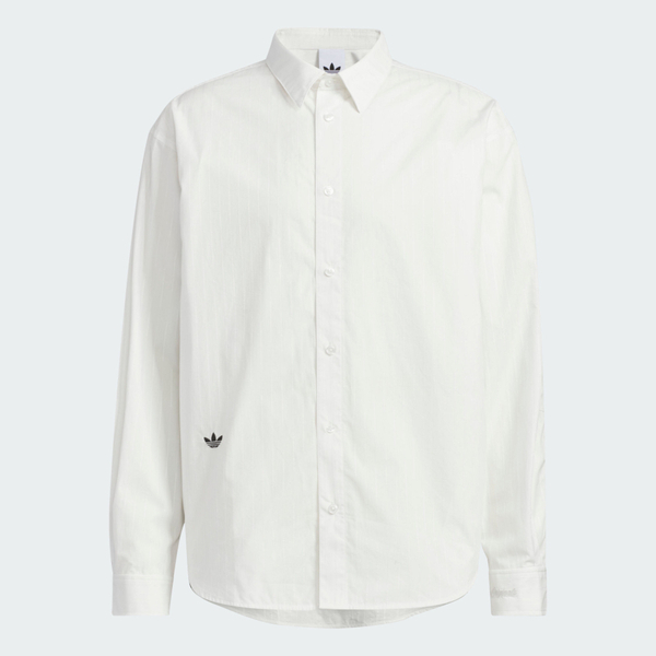 Adidas 愛迪達 Dlxc U Shirt Ls KS5309 男女 長袖襯衫 白 亞版 純棉 穿搭