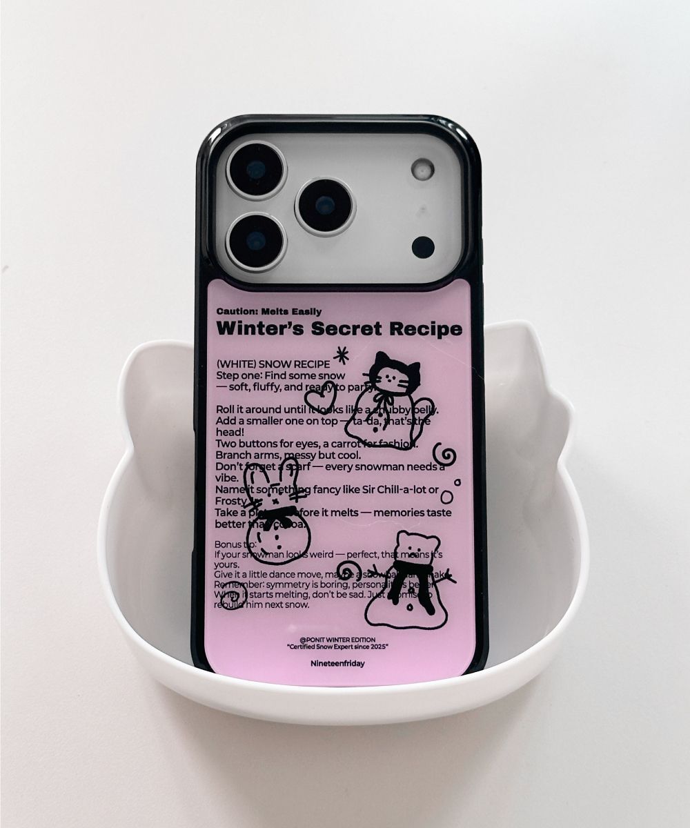 nineteenfriday 雪人環氧樹脂手機殼 CAMS0077
