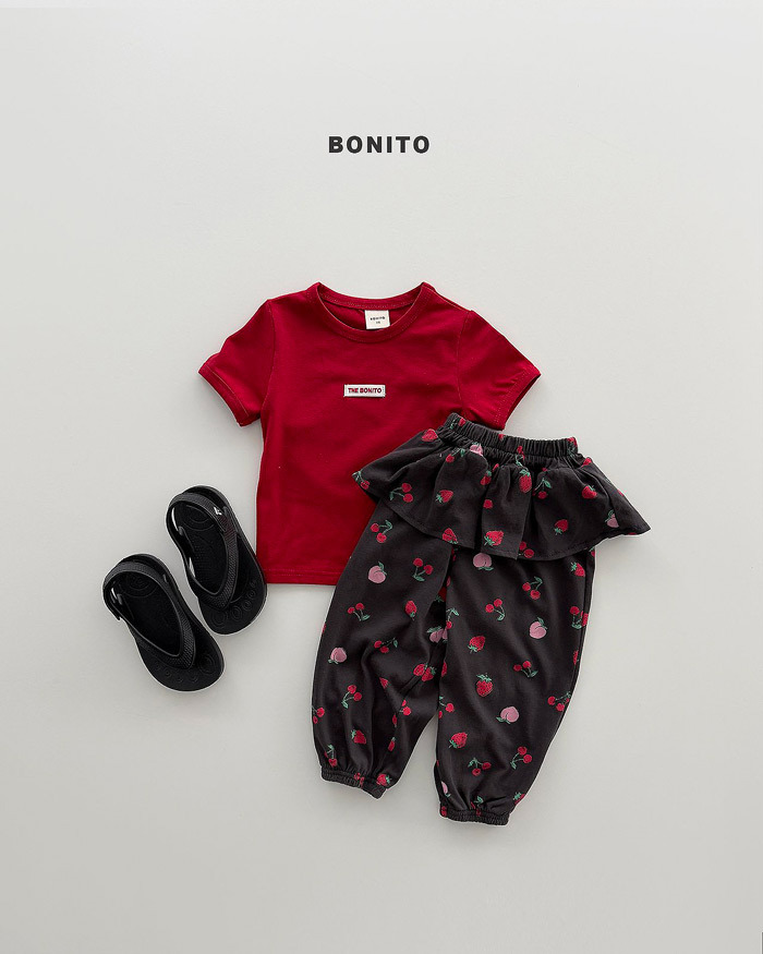 正韓夏Bonito 嫩嬰/小童兩色屁簾花邊褲
