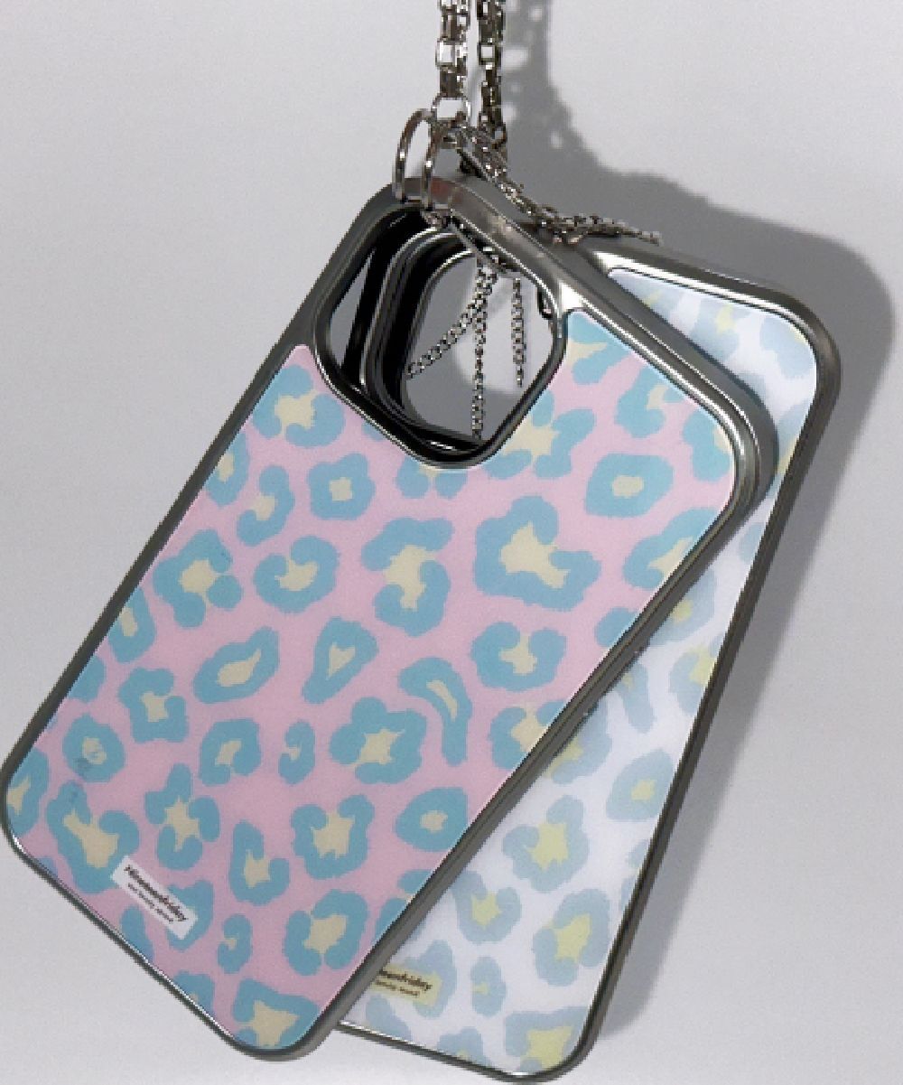 nineteenfriday 軟豹紋銀色 MagSafe 環氧樹脂手機殼 CAMS0062