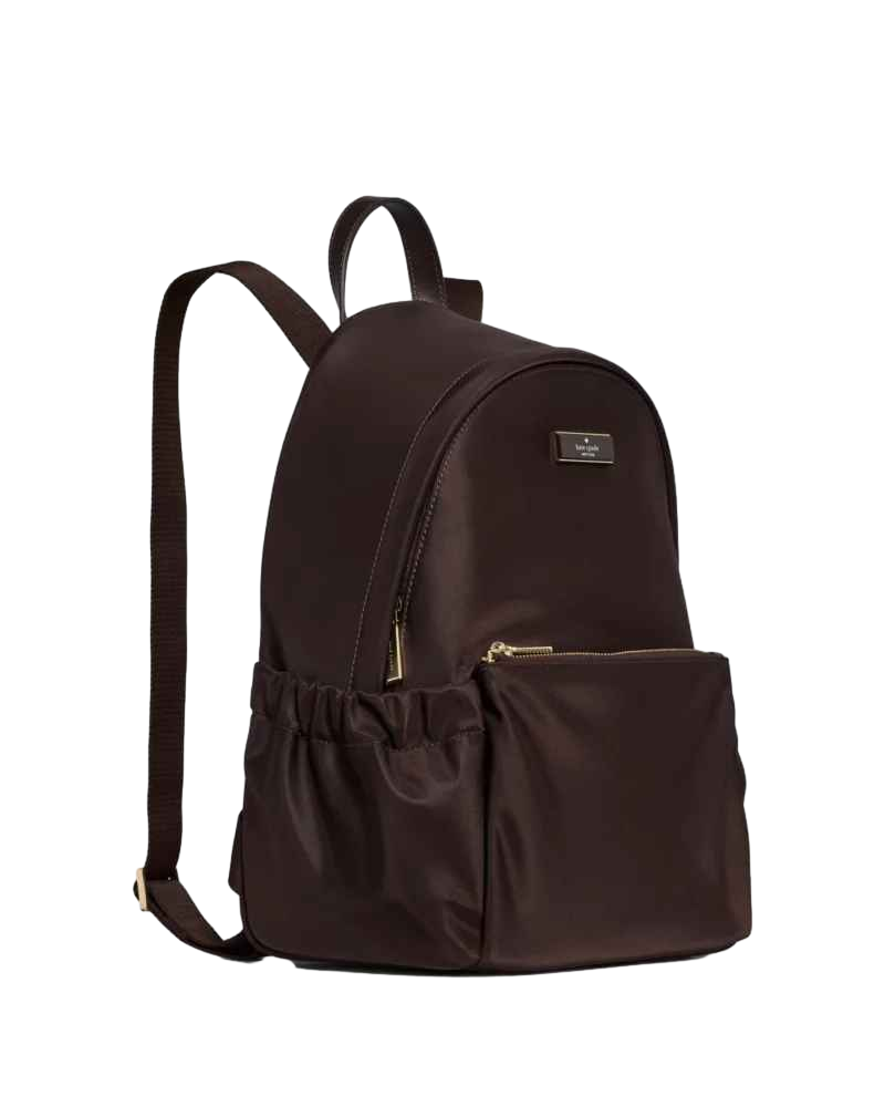 【Kate Spade Outlet】Carter Nylon Dome Backpack  咖