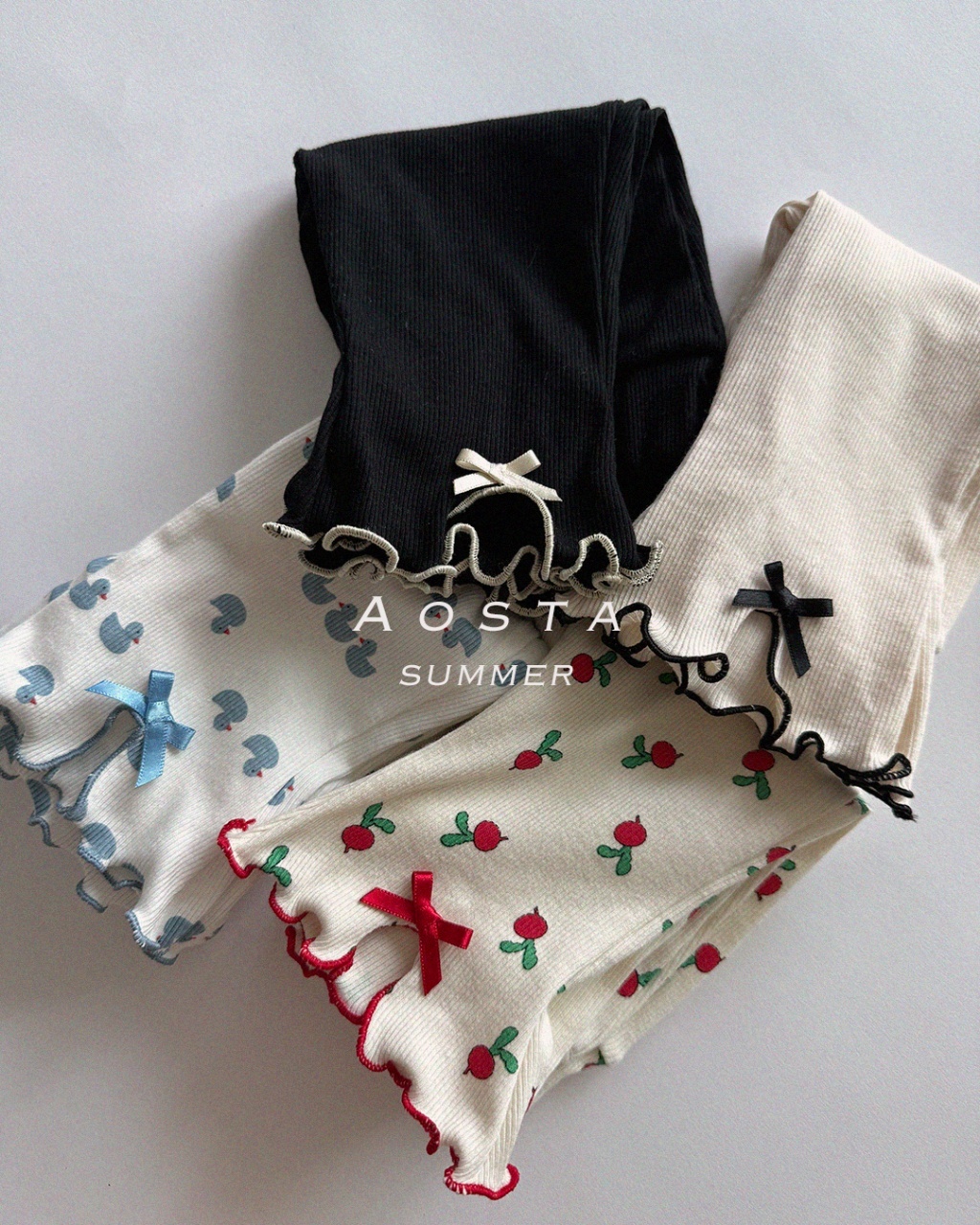 韓國🇰🇷Aosta 波浪邊開衩褲(S-XXL)