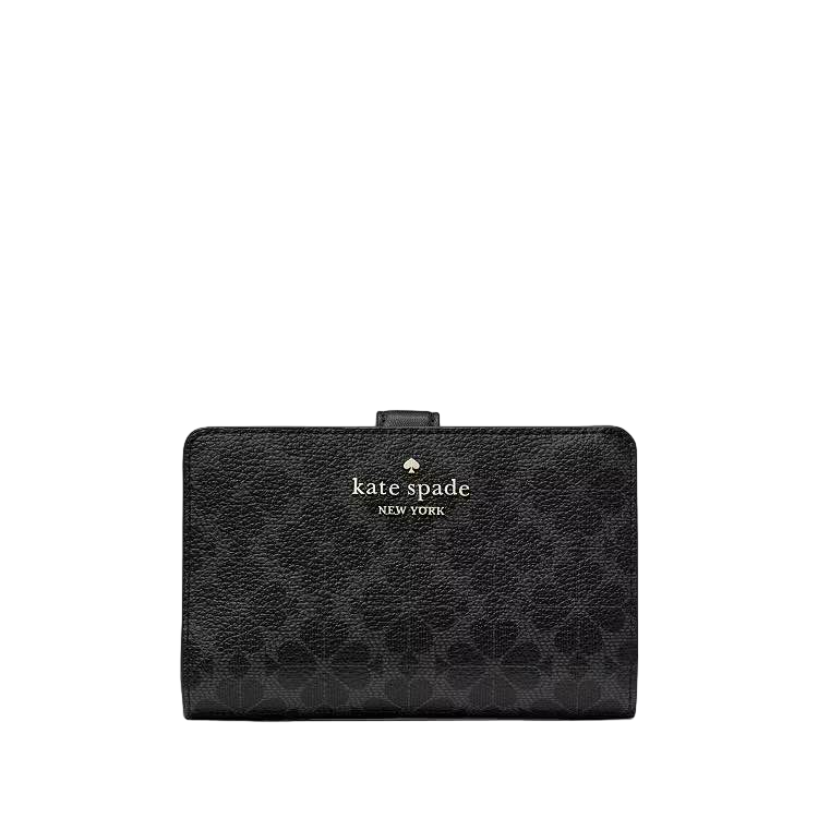 【Kate Spade Outlet】Med Combifld Spade Flower Pv  黑