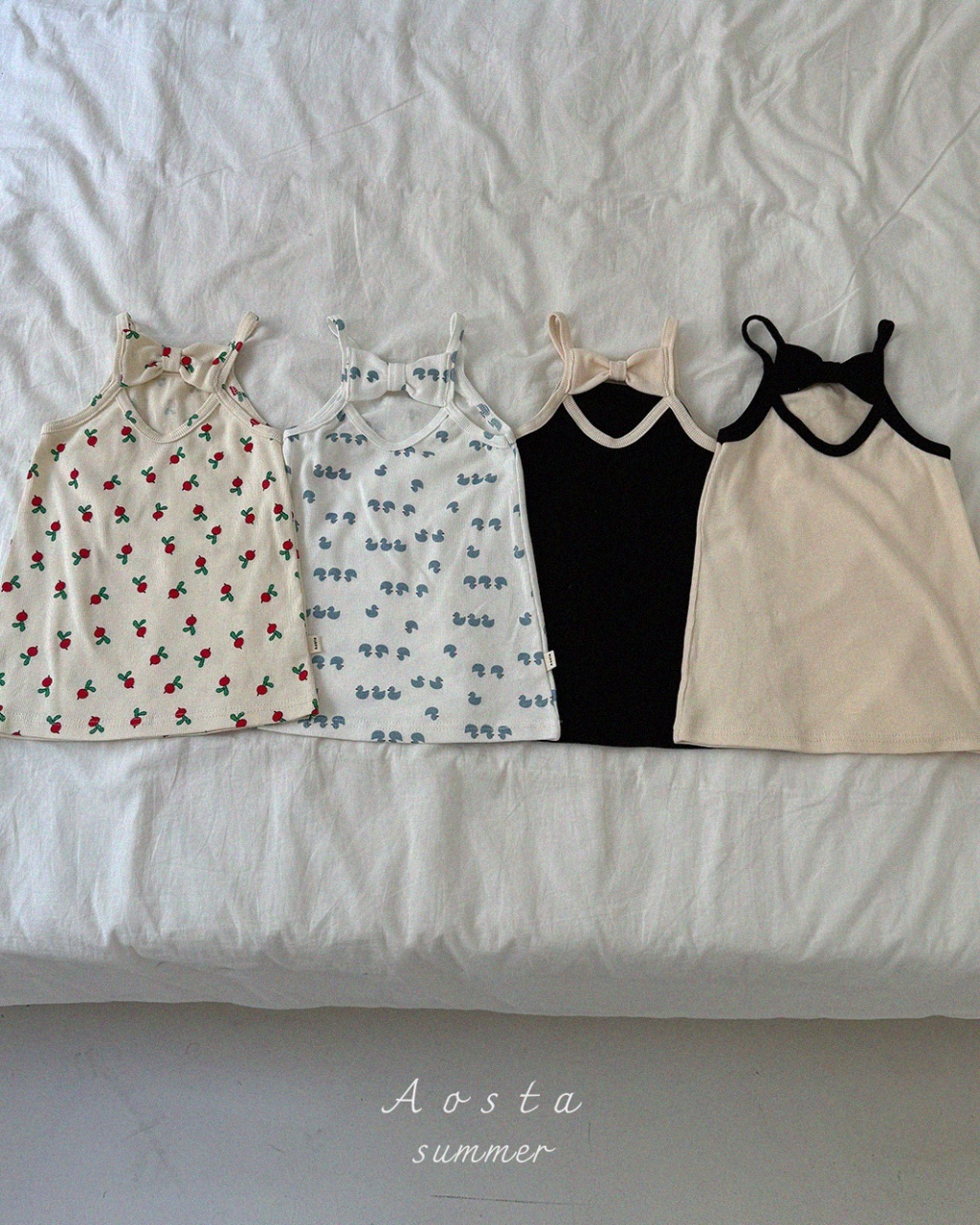 韓國🇰🇷Aosta 蝴蝶結吊帶洋裝(S-XXL)