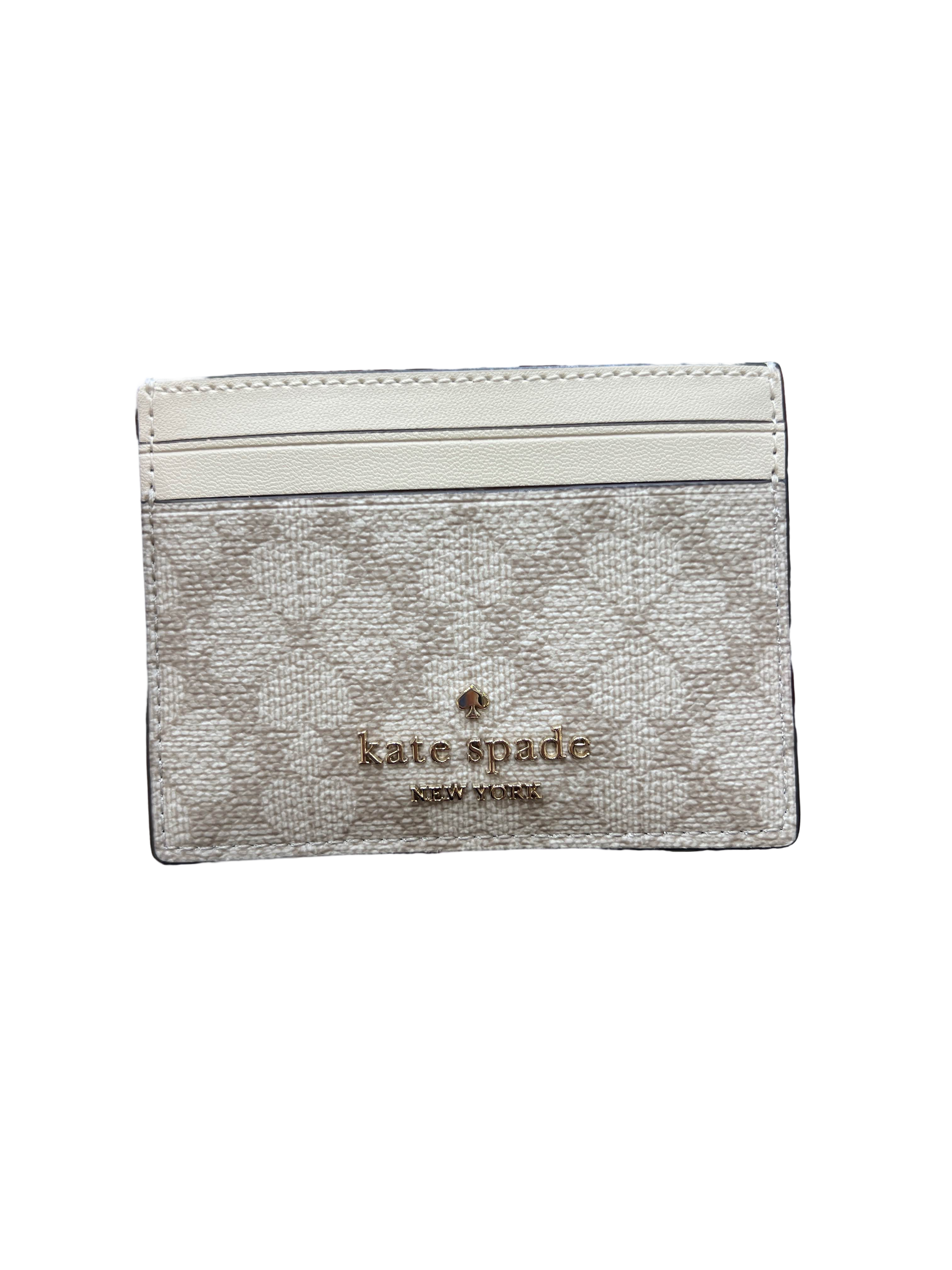【Kate Spade Outlet】Sm Slm Crdhldr Spade Flower Pv  咖