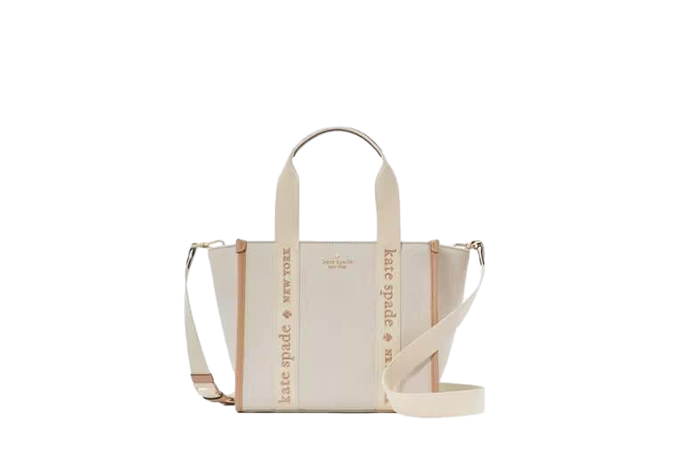 【Kate Spade Outlet】Kip Canvas Small Tote  米