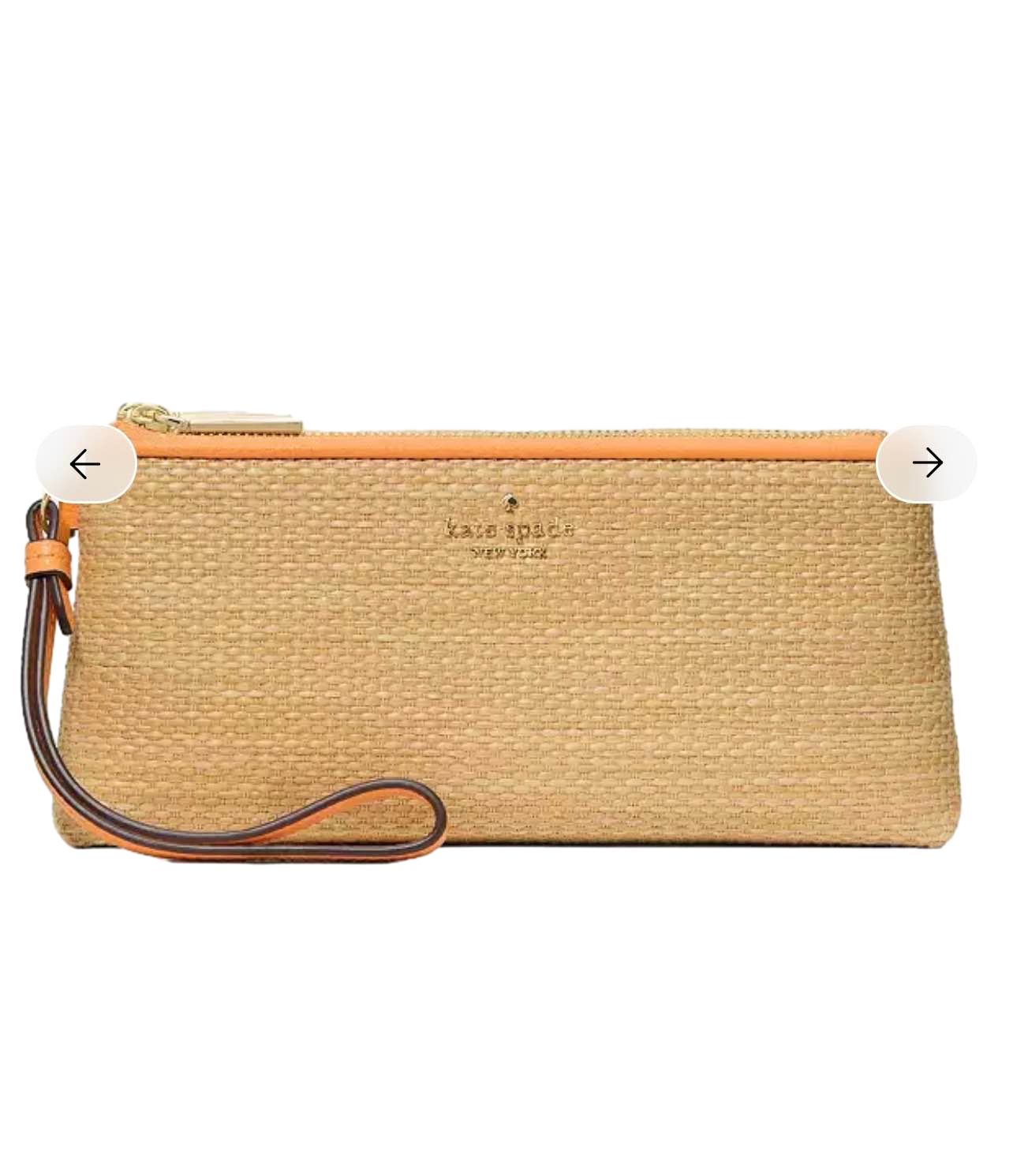 【Kate Spade Outlet】Dbl Zip Wrslt  橘