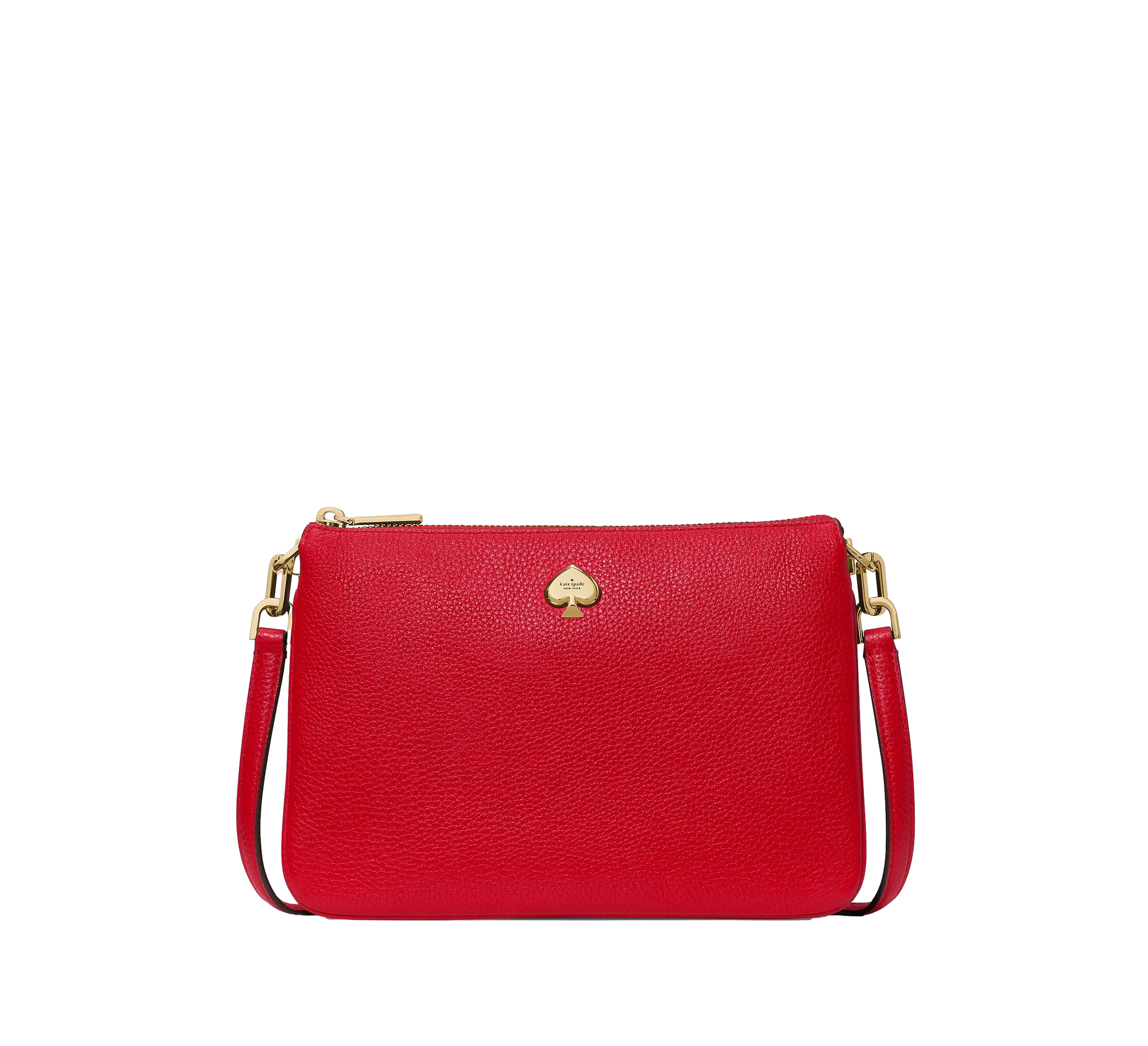 【Kate Spade Outlet】Kayla Small Triple Compartment Crossbody  紅