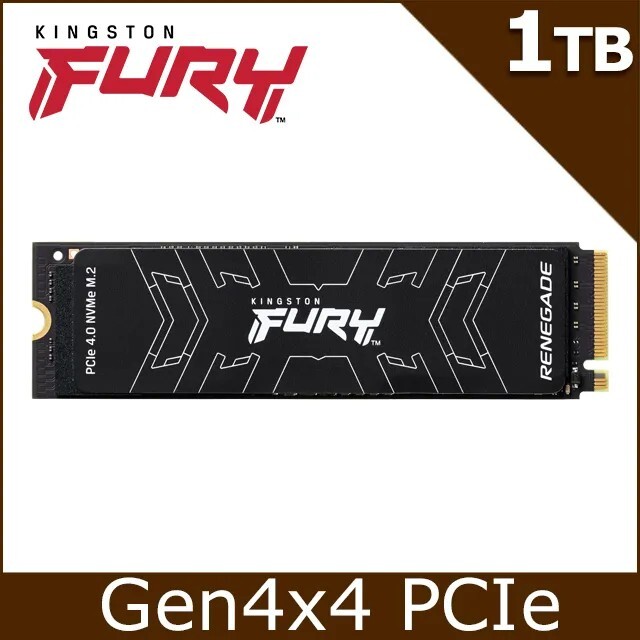 Kingston 金士頓FURY Renegade 1TB PCIe 4.0 NVMe SSD 固態硬碟