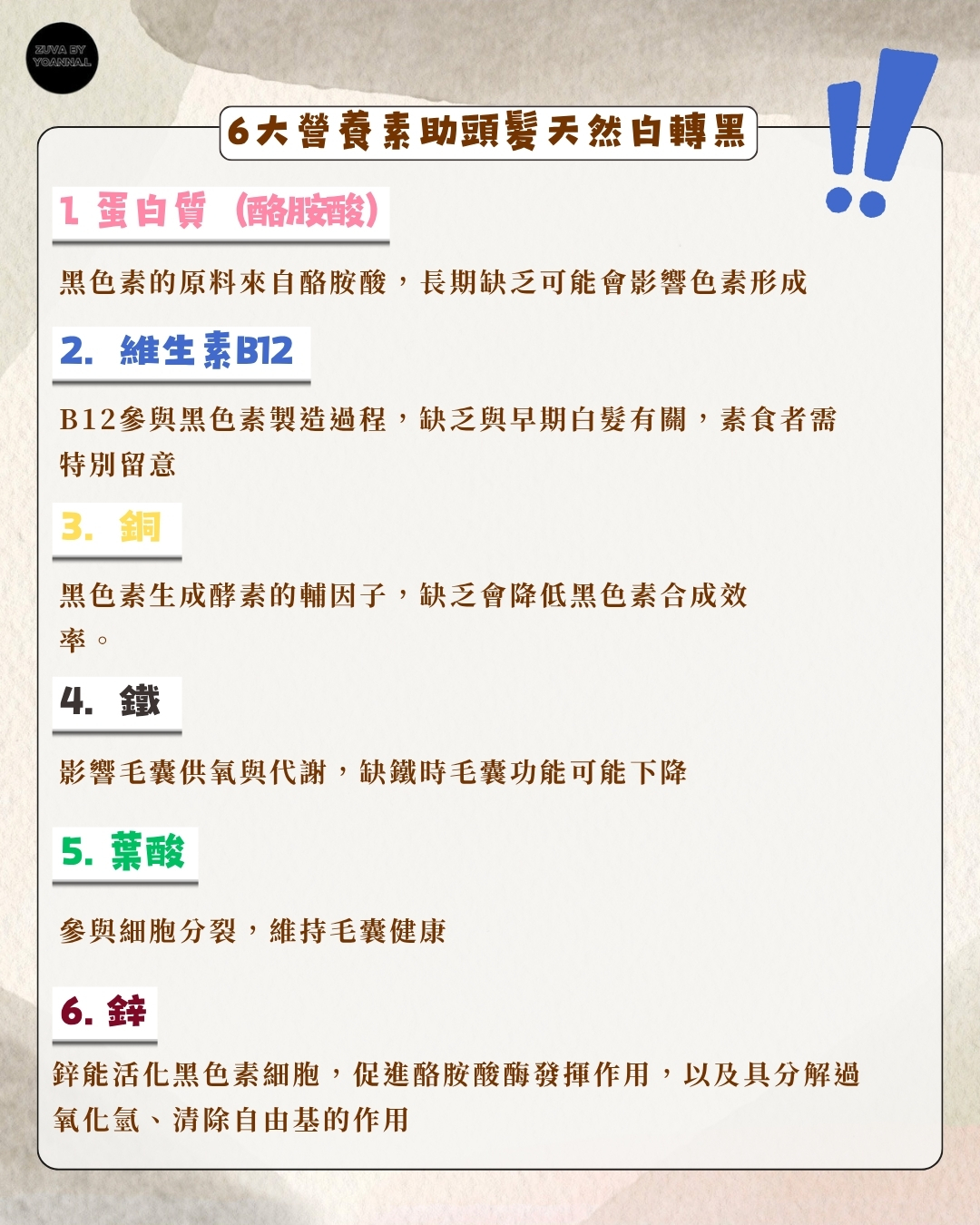 6 大關鍵營養