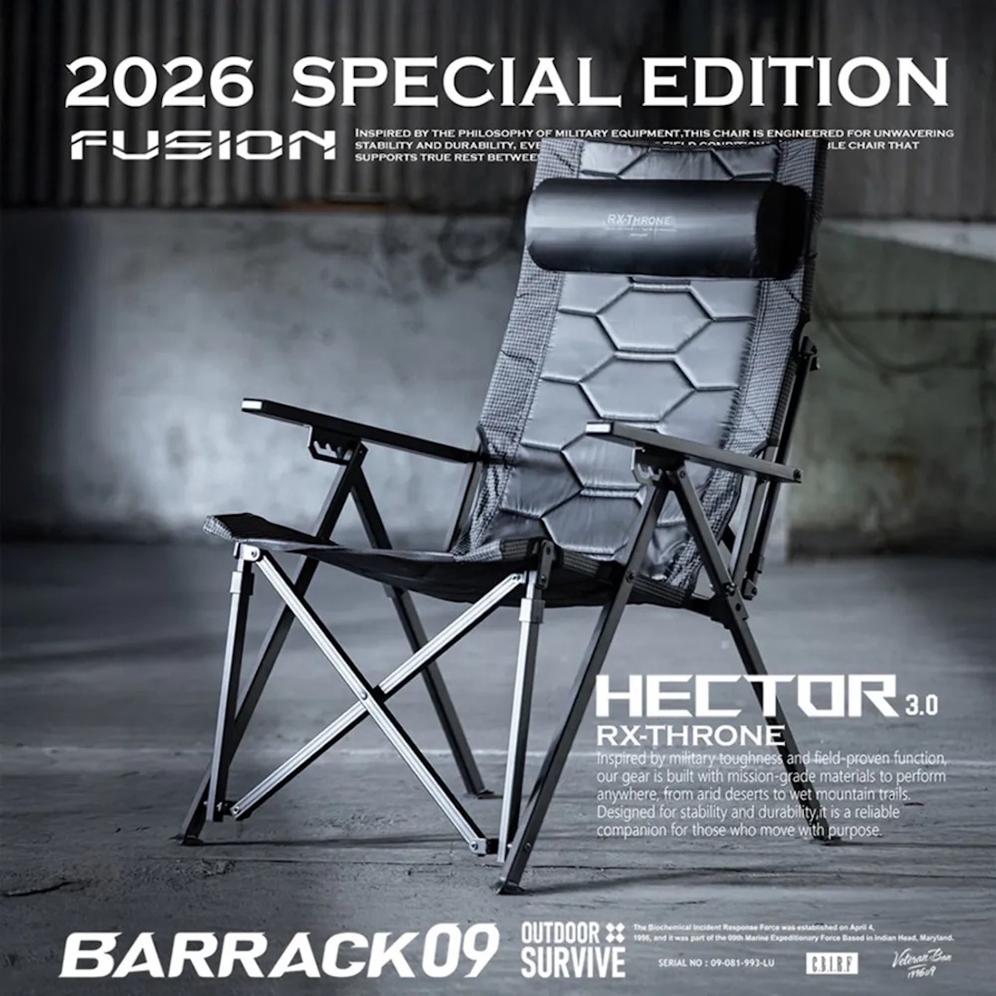 【BARRACK09】HECTOR 3.0 Dyneema+Pu 特仕版 (機甲王座2.0)