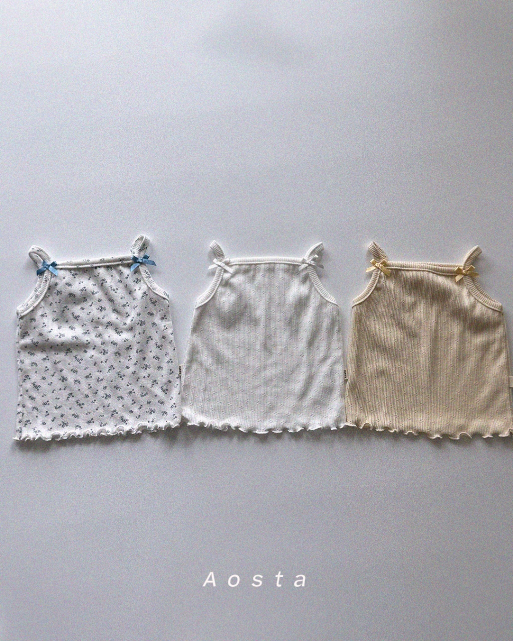 韓國🇰🇷Aosta 蝴蝶結細肩帶背心(S-XXL)