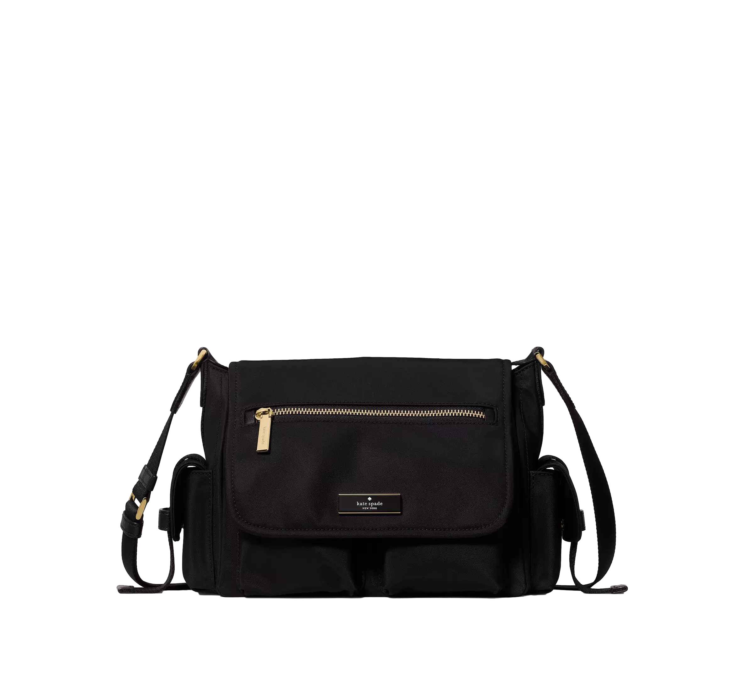 【Kate Spade Outlet】Carter Ksnyl Cargo Messenger Bag  黑