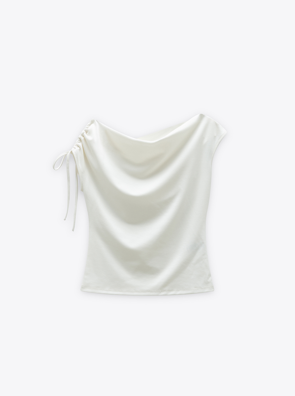 【期間限定】簡約不對稱抽繩上衣