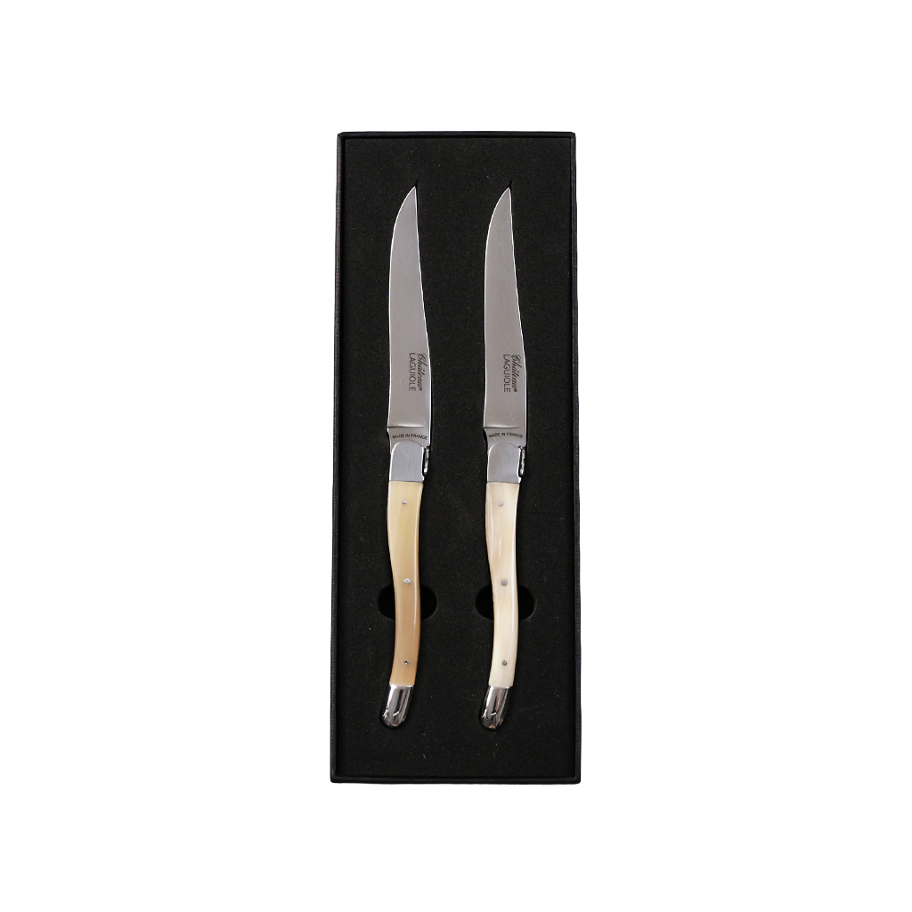 角骨材質 Chateau LAGUIOLE 簽名系列餐刀/2入組
