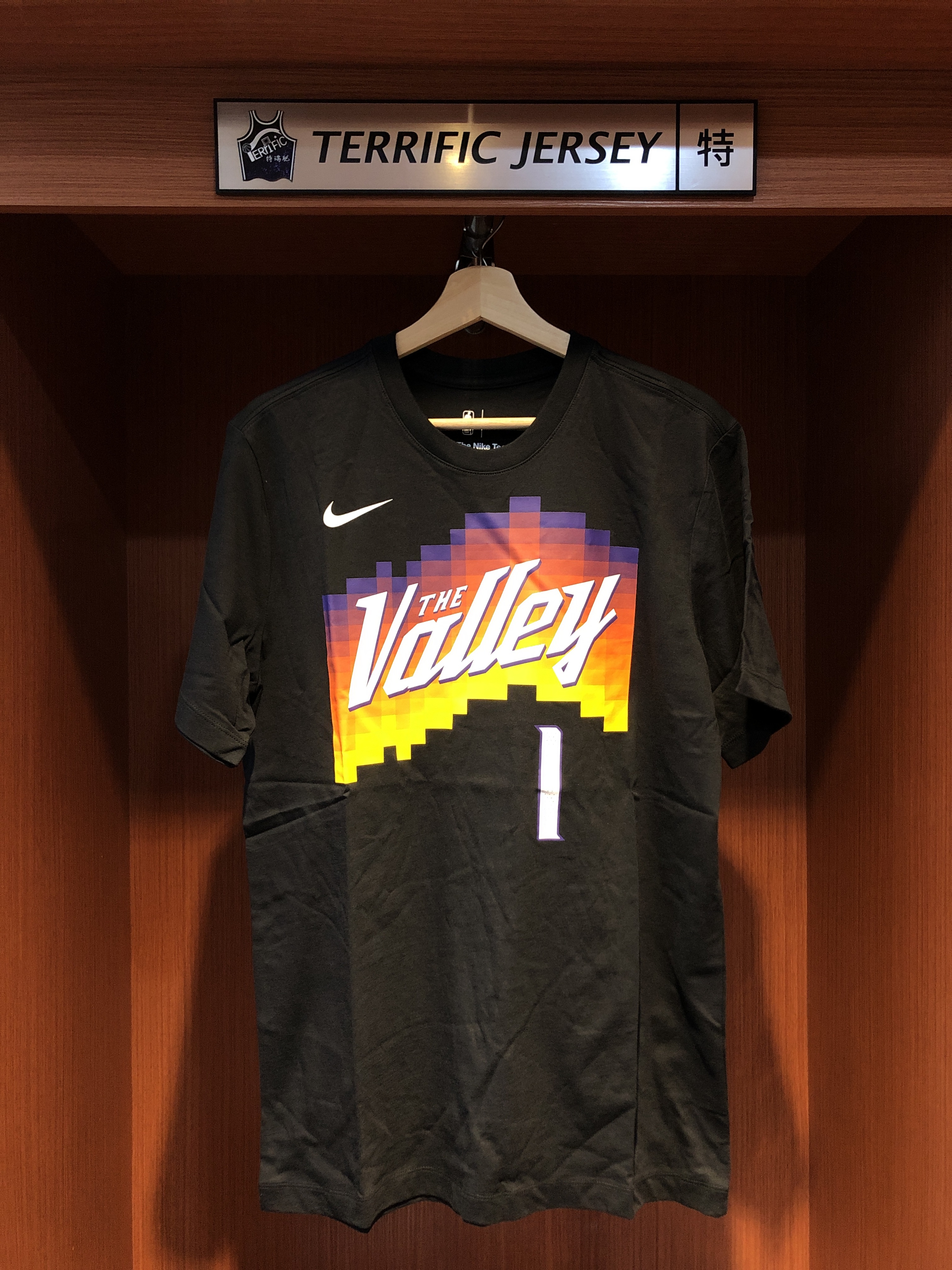 NBA短袖 Devin Booker 鳳凰城太陽城市 City Nike Player Name Tee 棉質 短袖 全新