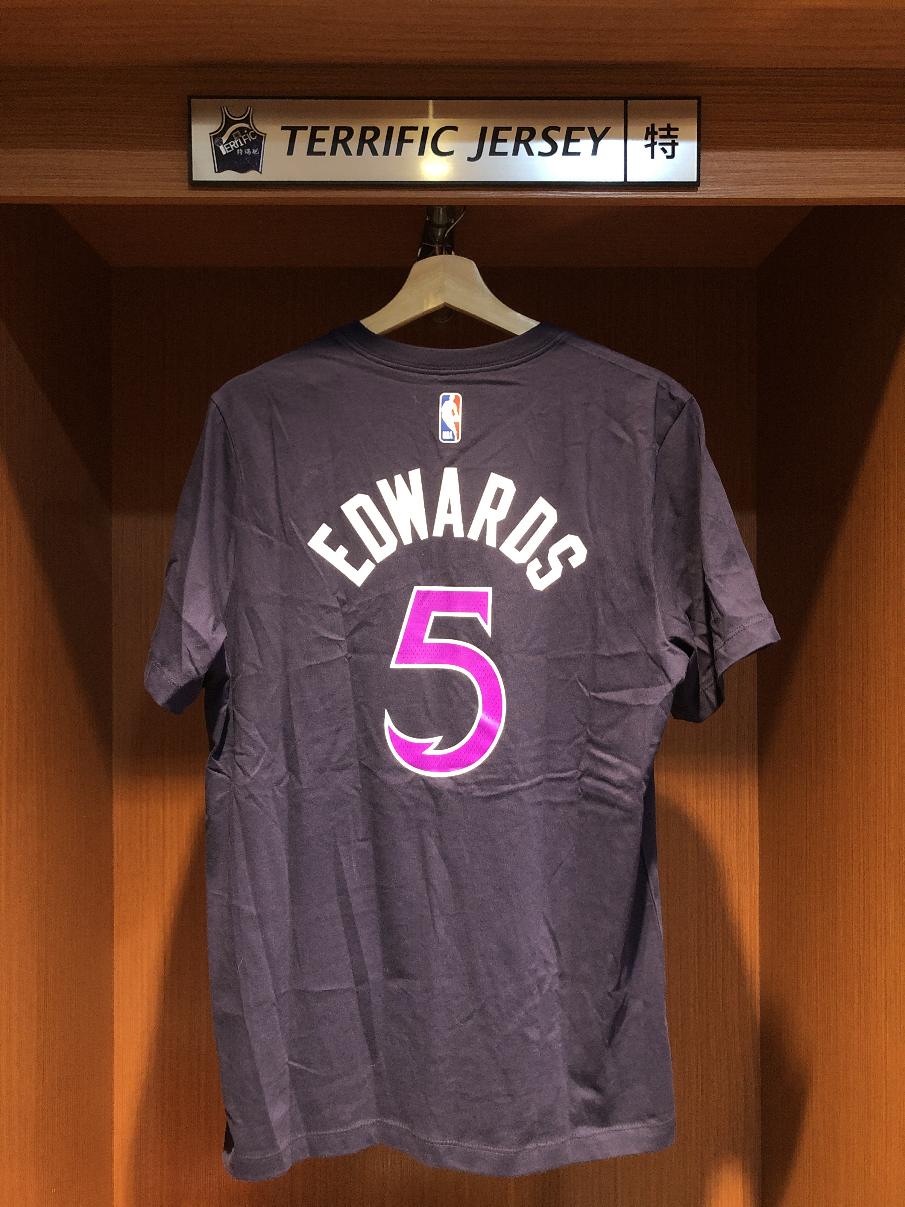 NBA短袖 Anthony Edwards 明尼蘇達灰狼城市 City Nike Player Name Tee 棉質 短袖 全新