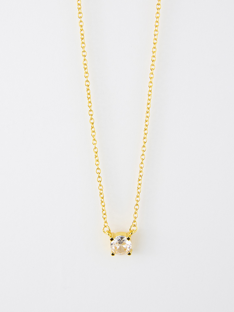 簡約單鑽項鍊