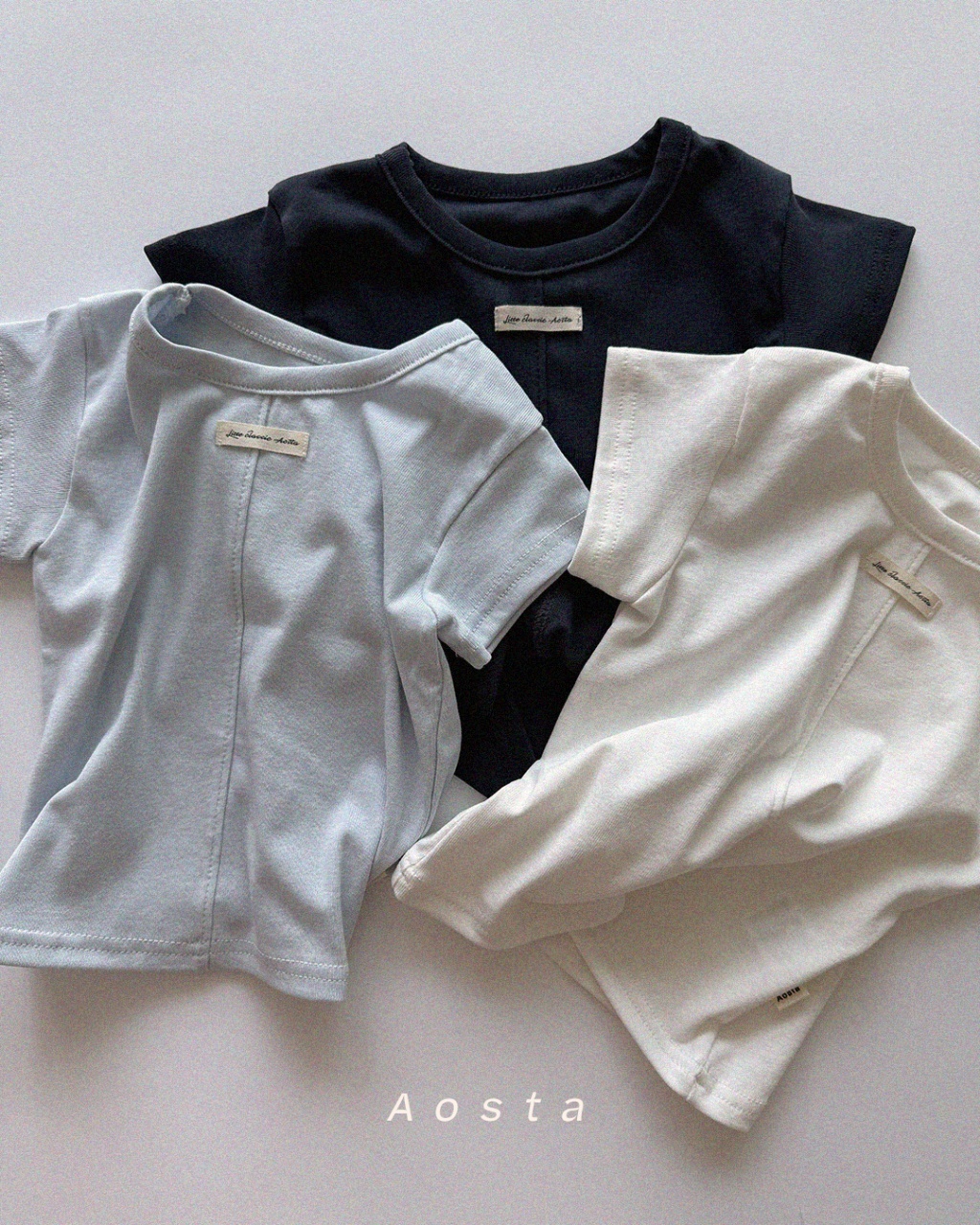 韓國🇰🇷Aosta 車縫中線短袖Ｔ恤(S-XXL)