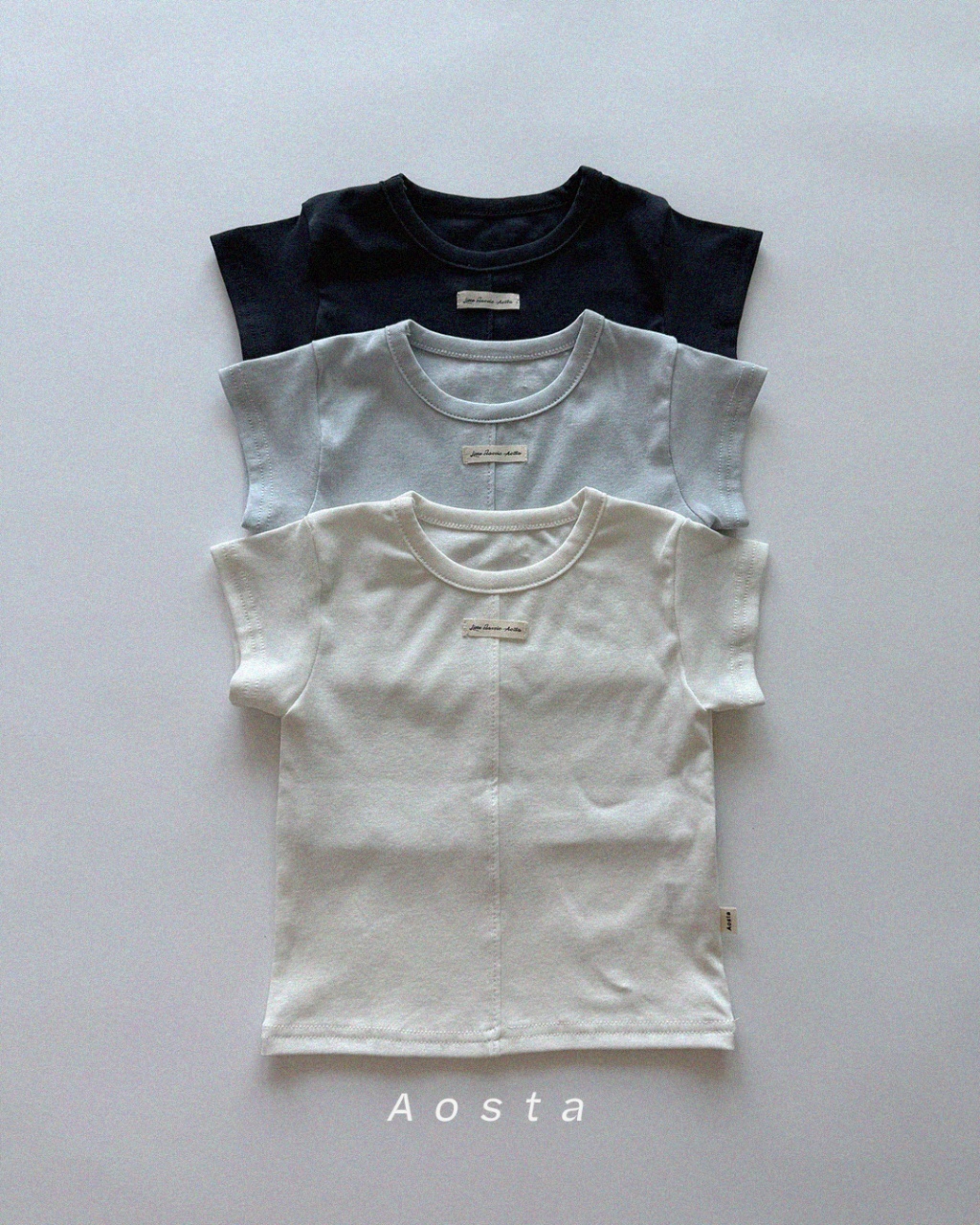 韓國🇰🇷Aosta 車縫中線短袖Ｔ恤(S-XXL)