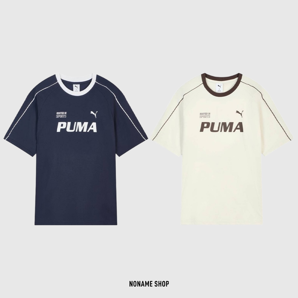 PUMA 涼感 復古 撞色 LOGO 寬鬆 短T 兩色 (男款)