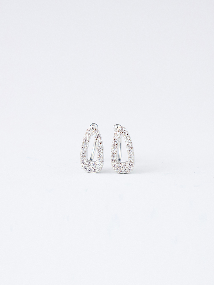 錐形鑲鑽耳骨夾