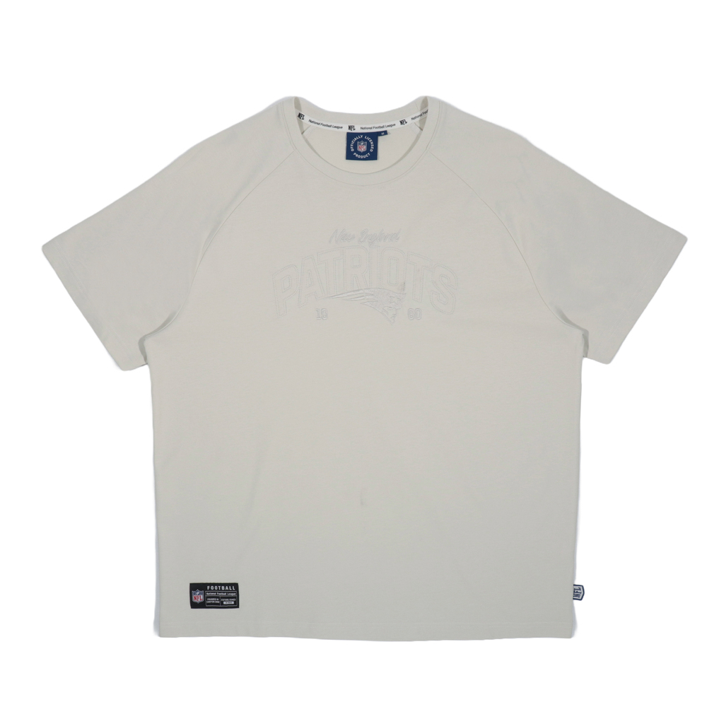 NFL 短T 淺灰 愛國者隊 美式足球聯盟 拉克蘭袖 短袖 T恤 中性 2525100111