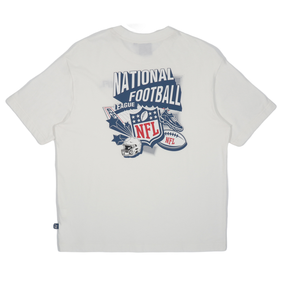 NFL 短T 白色 美式足球聯盟 落肩 印花 短袖 T恤 中性 2525100400