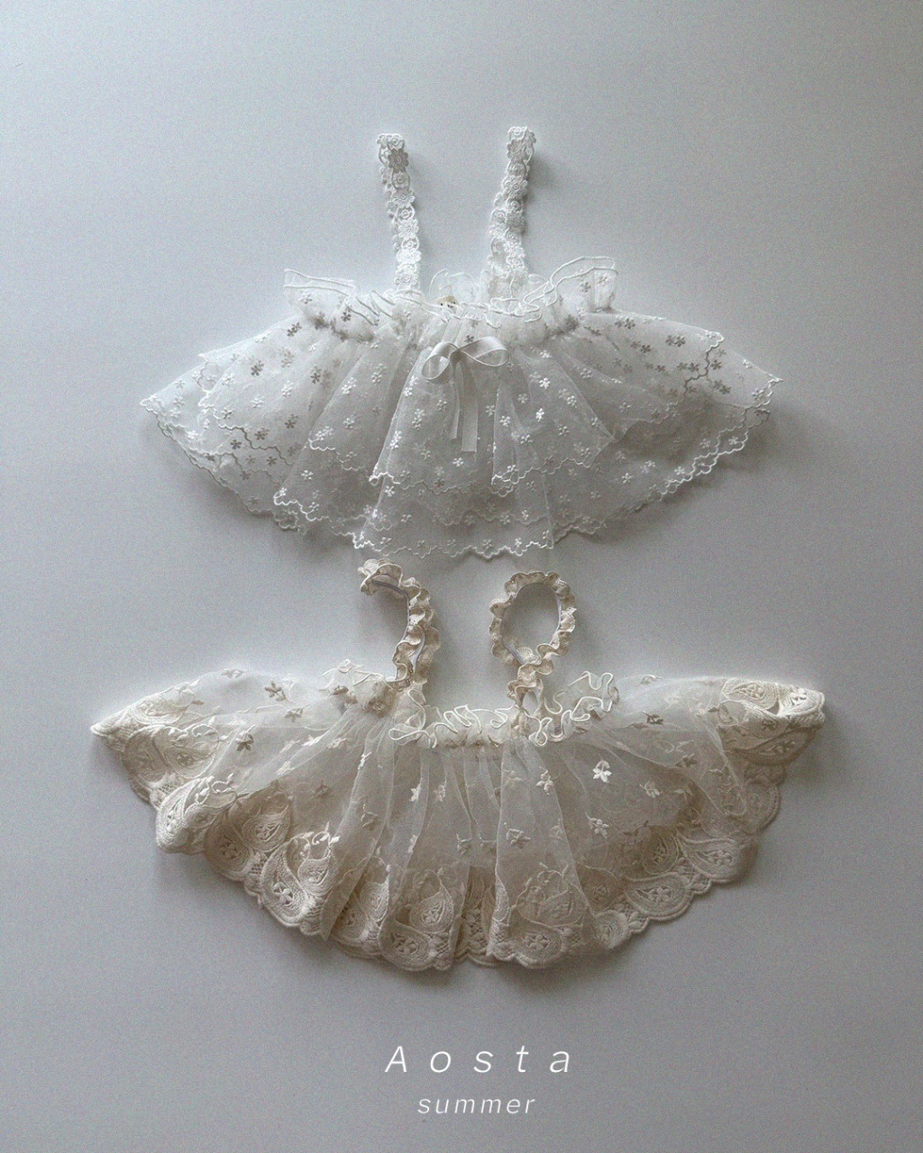 韓國🇰🇷Aosta 蕾絲細肩帶綁帶背心(Freesize)