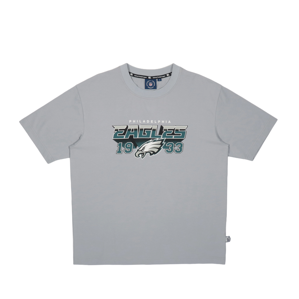 NFL 短T 灰色 費城 老鷹隊 落肩 印花 短袖 T恤 中性 2525100611