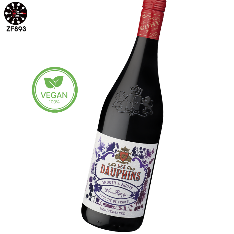 Les Dauphins IGP mediterranee Cotes du Rhone Rouge 2024