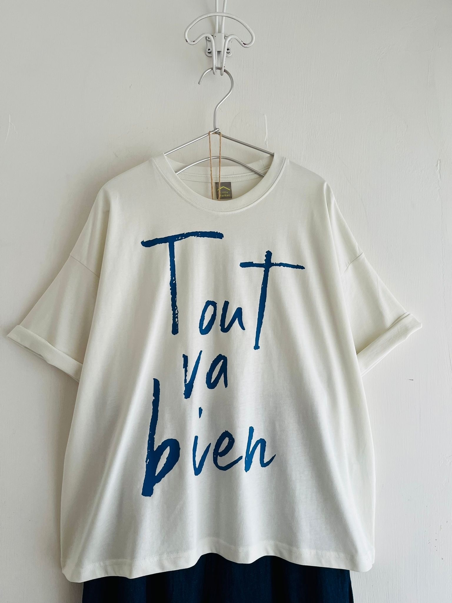 Little Market白色圓領tee