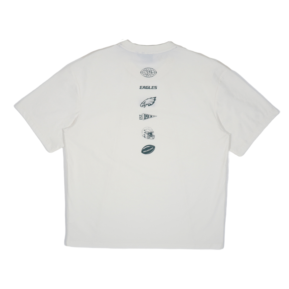 NFL 短T 白色 費城老鷹隊 剪接 短袖 T恤 中性 2525100800