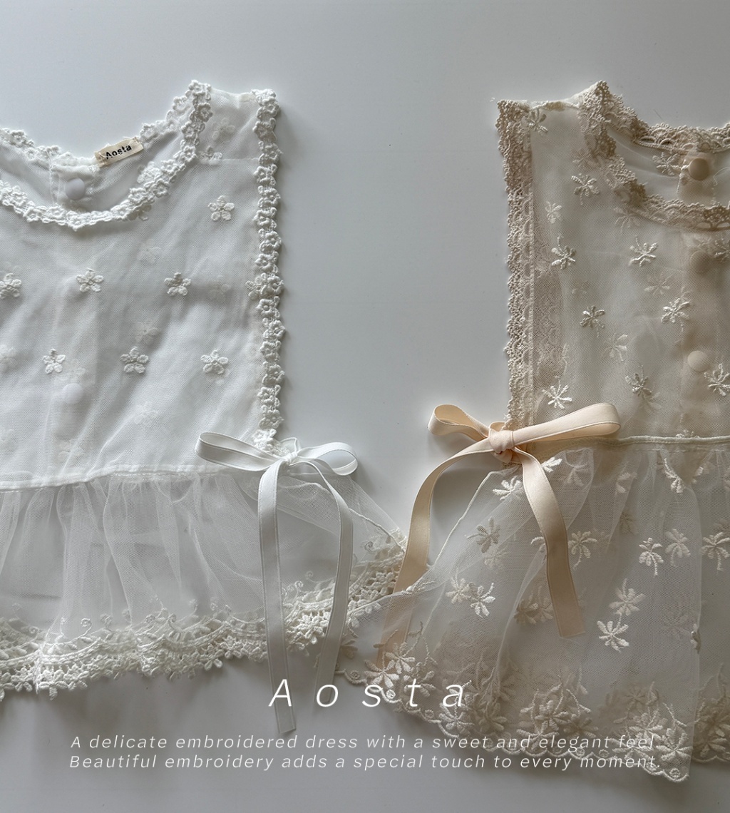 韓國🇰🇷Aosta 蕾絲滾邊罩衫(Freesize)