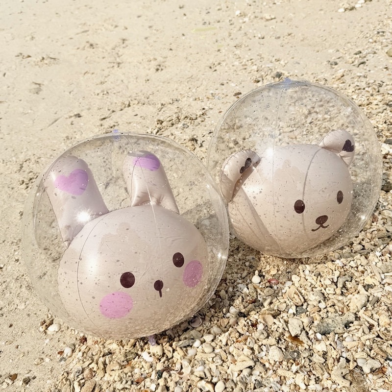 兩色熊熊兔兔沙灘球
