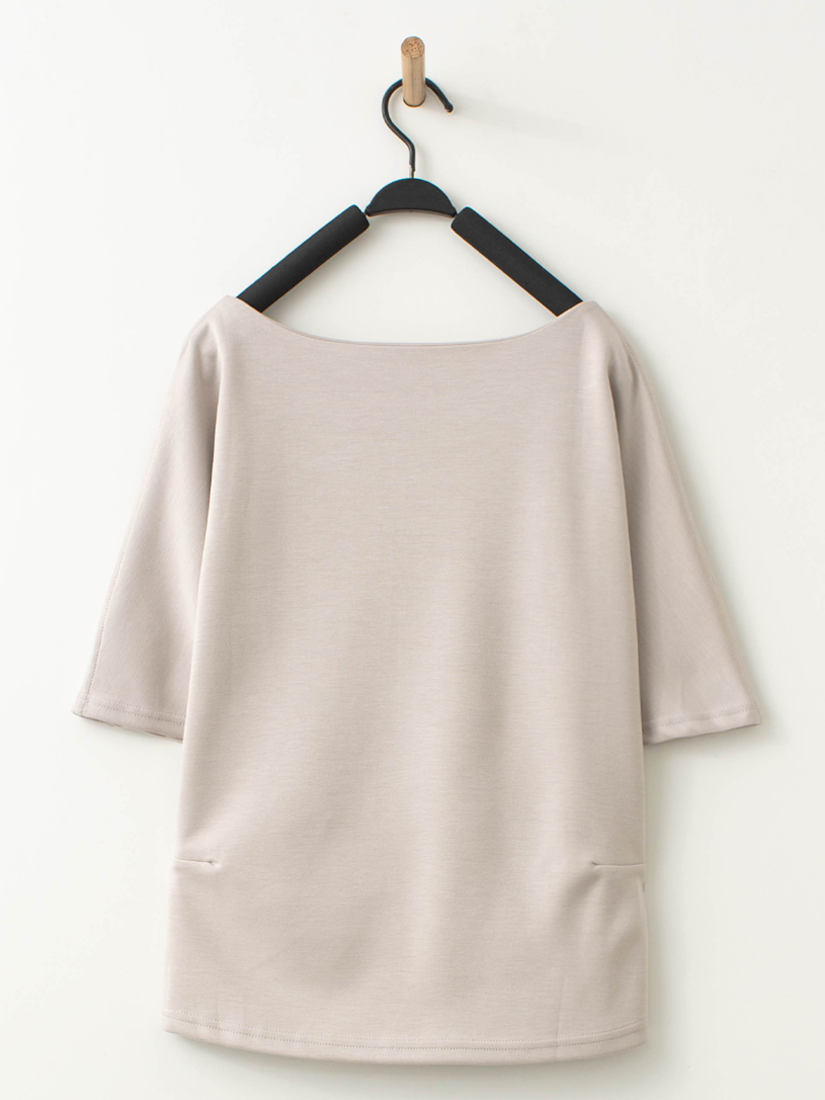 側邊抓褶連袖空氣棉上衣